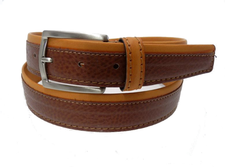 Cowhide Belt for Man - Brown/Rust - 35mm